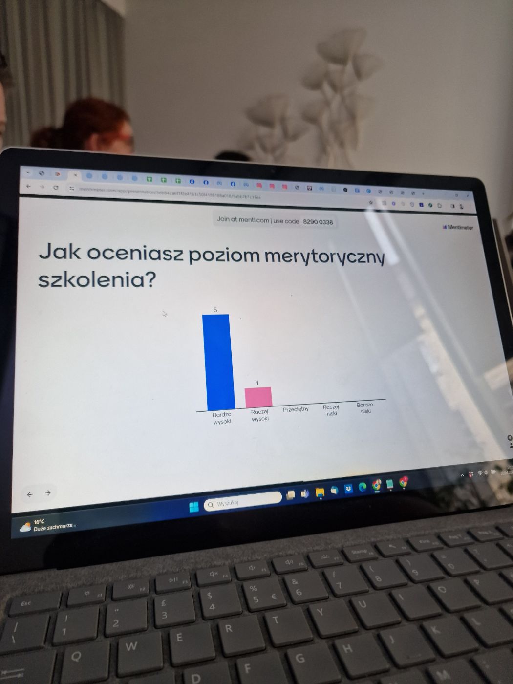 Ocena poziomu merytorycznego szkolenia